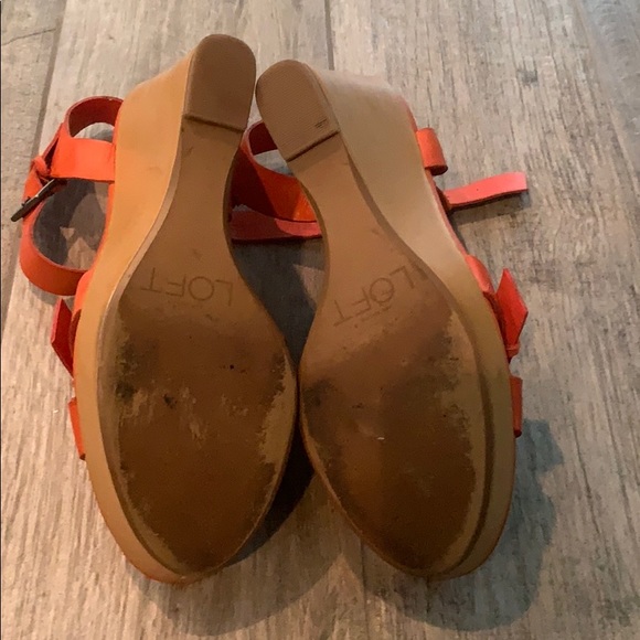 Ann Taylor Loft Kari wedge sandal, sz 8 - Picture 4 of 12